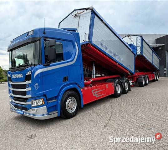 Wywrotka do zboza Scania S 500 przyczepa z klimatyzacja Warszawa sprzedam