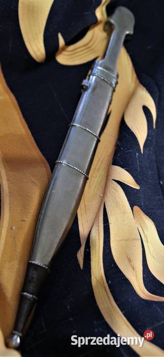 Oryginalny srebrny kindżał kamakaukaski sztylet Sokółka