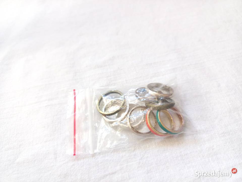 Pierścionki ozdobne Obrączki metal Unisex kpl9