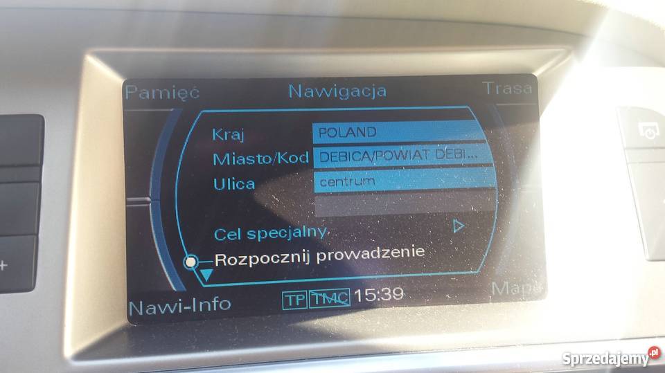 Polskie Menu Lektor Mapa 2017 Audi MMI 2G HighA4 podkarpackie Dębica