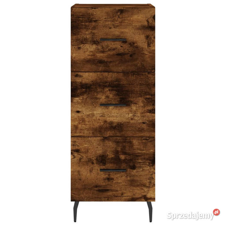 Wysoka szafka przydymiony dąb 345x34x180 sprzedam