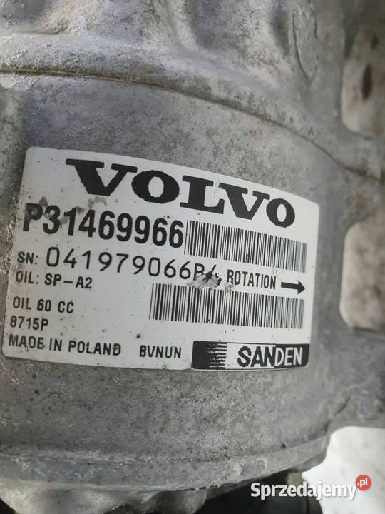 SPRĘŻARKA KLIMATYZACJI Volvo V90 II 20 D4 lubelskie