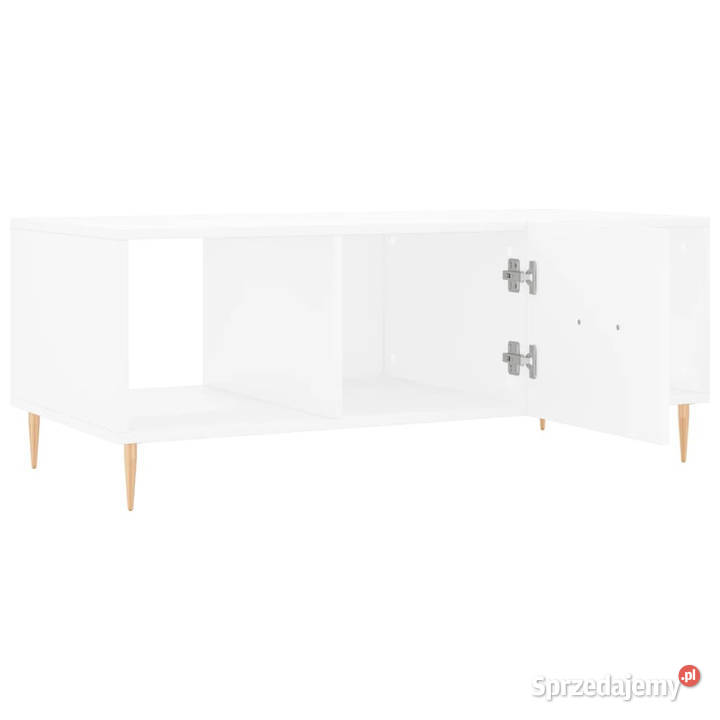 Stolik kawowy biały 102x50x40 materiał Warszawa