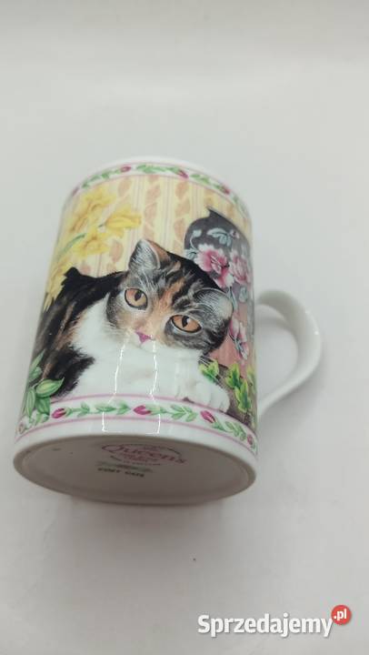 Kubek koty porcelana kostna Queens Zamość