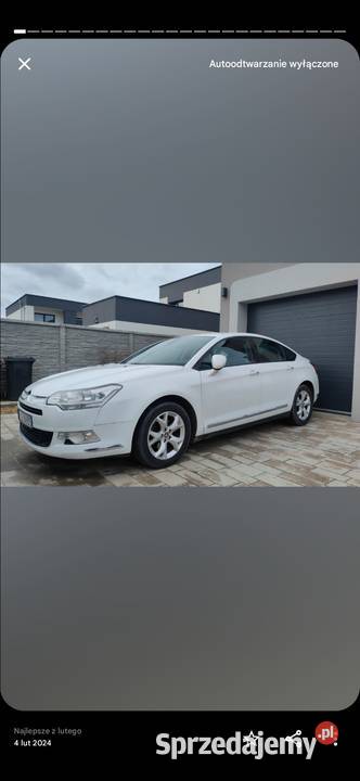 Citroen C5 16HDI Zadbany Sedan Polski salon Leszno sprzedam