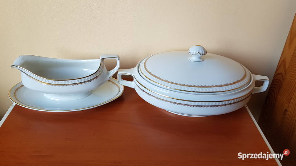 Porcelanowa sosjerka i mała waza OHME porcelana