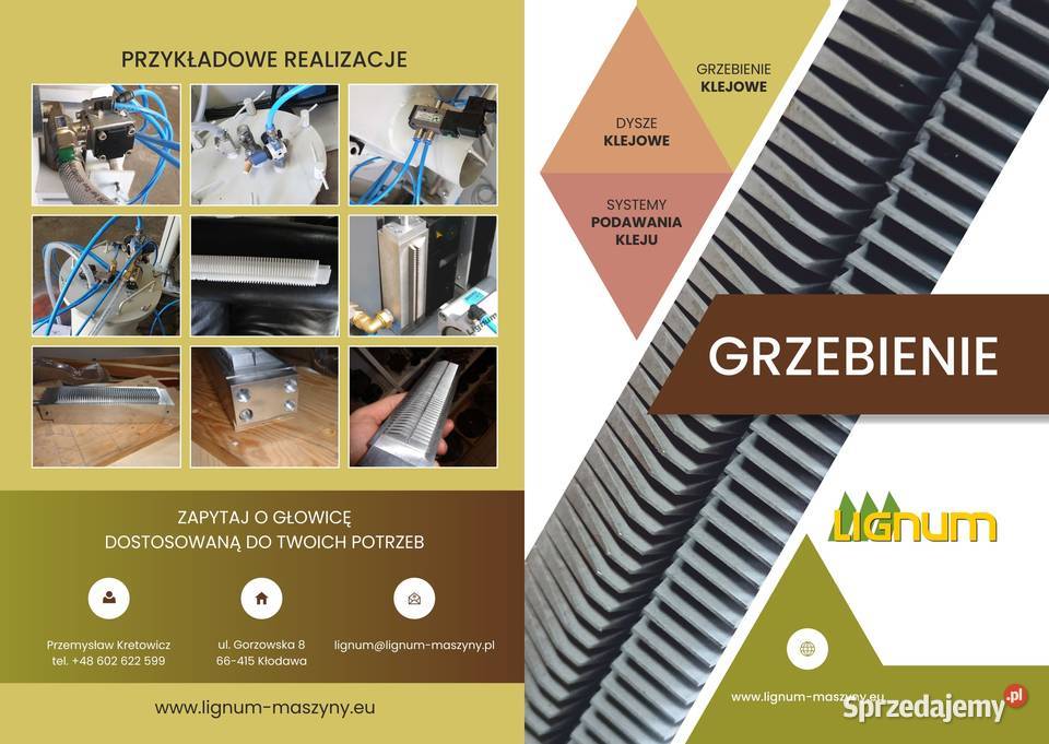 Grzebienie klejowe do nakładania na mikrowczep Kłodawa