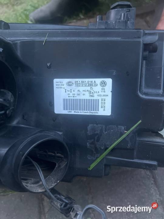 Lampa przód prawy vw caddy 3 wielkopolskie sprzedam
