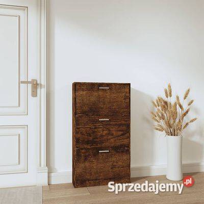 vidaXL Półka na buty przydymiony dąb 59x17x108 Warszawa