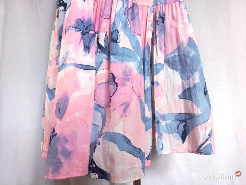 Sukienka bawełna Bez Rękawów r 3840 Falbana NOWA Białystok sprzedam