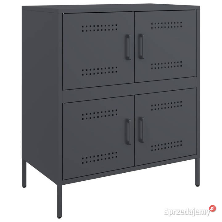 Szafka boczna antracytowa 68x39x79 stal WM842954 Warszawa