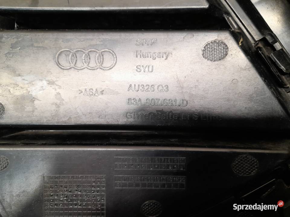 AUDI Q3 S LINE KRATKA ZDERZAKA LEWA PRZÓD Goleniów