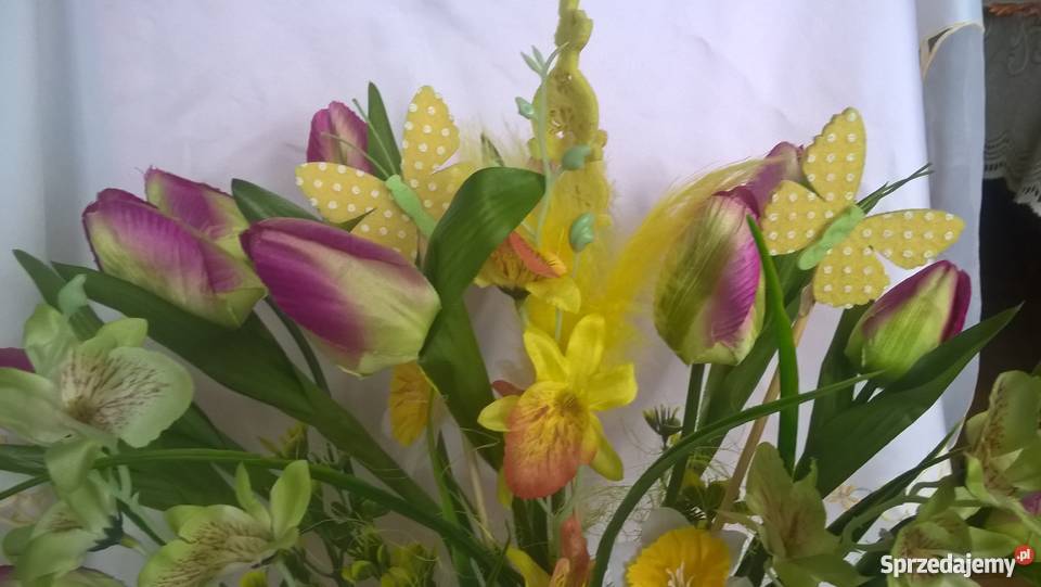 stroik baranek kurczak Wielkanoc tulipan prezent wielokolorowy Sierpc