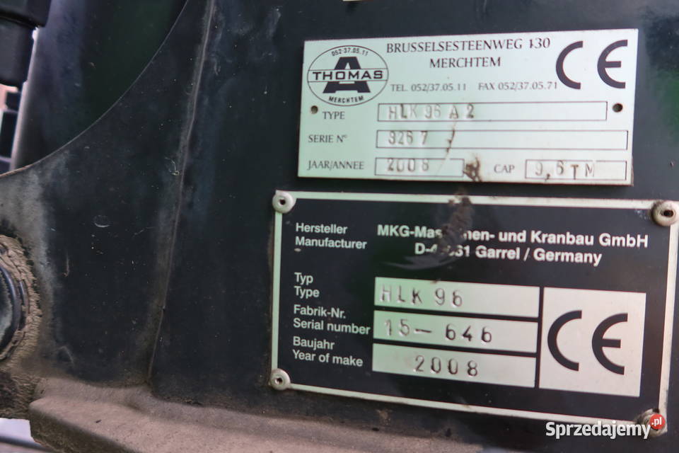 Hakowiec z dzwigiem Nissan Warszawa