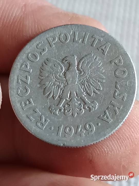 Sprzedam monete 50 groszy 1949 skretka mala lubelskie Chełm