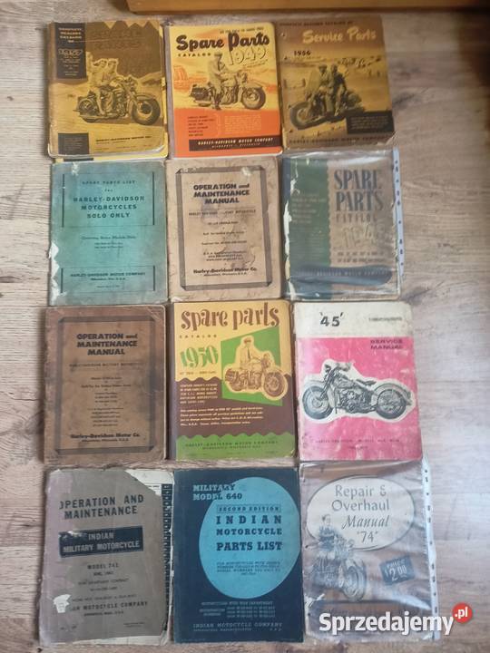 Harley WLA 41 42 Indian military literatura kujawsko-pomorskie