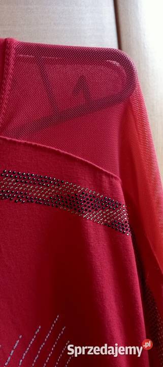 Bluzka z aplikacją z cyrkonii Kowalec