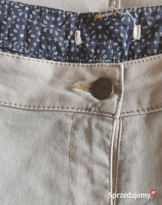 Piaskowa spódniczka dżins Bez wzoru Gdańsk