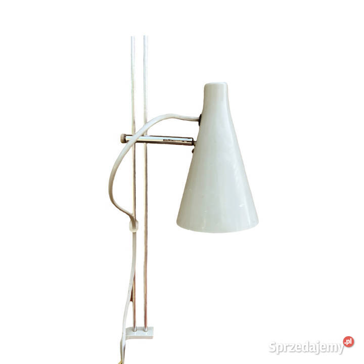 Szara lampa biurkowa proj J Hurka Lidokov mazowieckie Warszawa