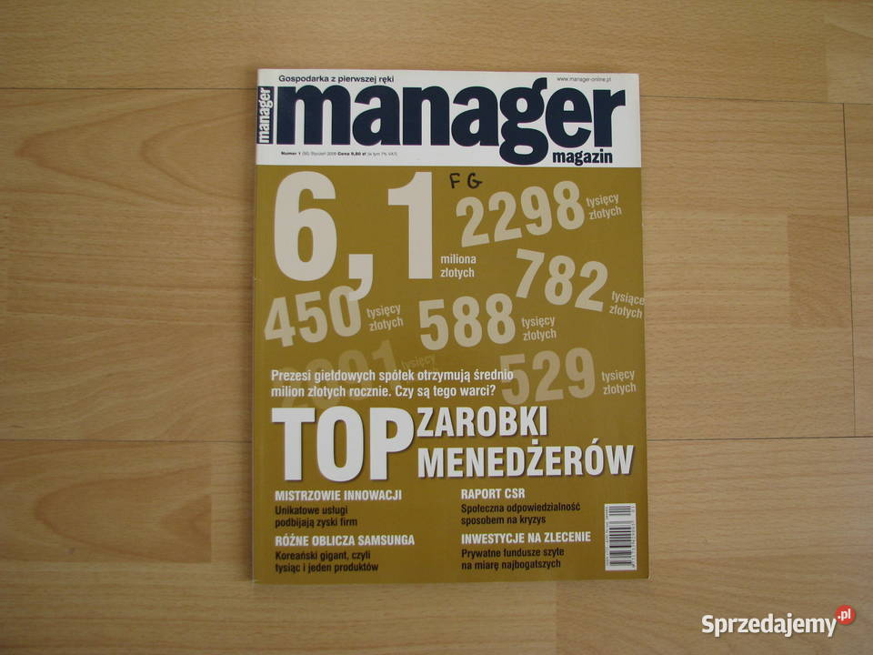 Manager Magazin miesięcznik 2005r 2006r 2007r Brzegi
