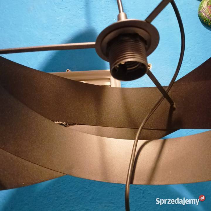 LAMPA SUFITOWA wisząca czarna 42 st waza podkarpackie Ropczyce