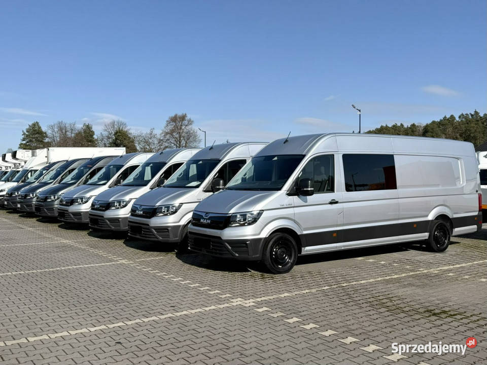 Man TGE 3180 Doka 7OSÓB Brygadówka LONG L5H3 Widełki
