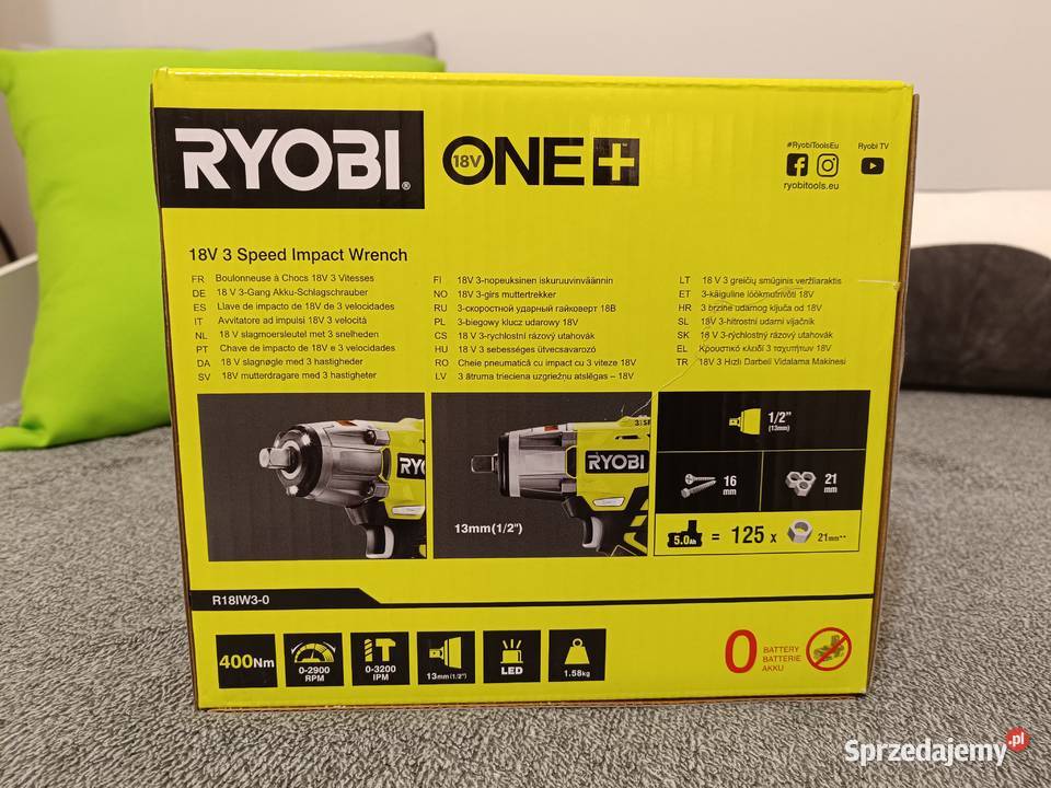 RYOBI akumulatorowy klucz udarowy R18IW3 18V Pruszków