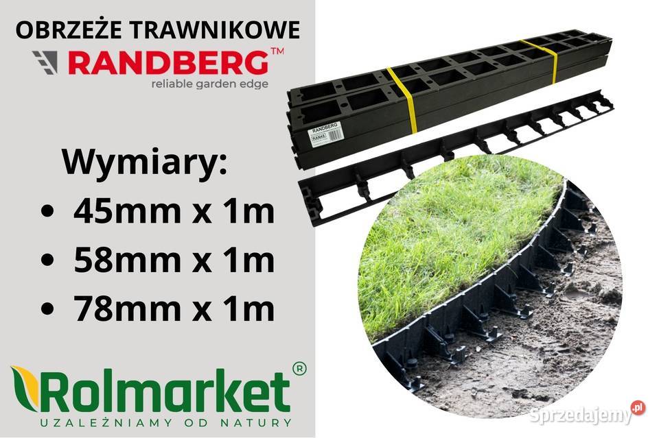 Obrzeże plastikowe BORD RANDBERG czarne 455878mm Cieśle