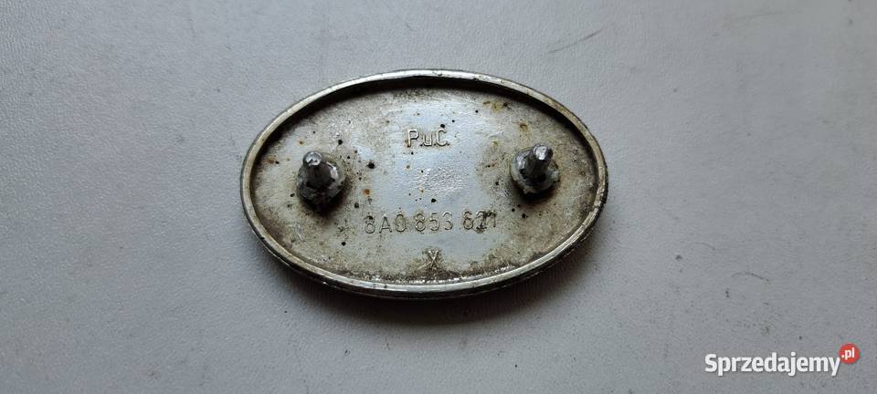 Emblemat na błotnik Audi 80 B4 90 100 8A0853621 Motoryzacja