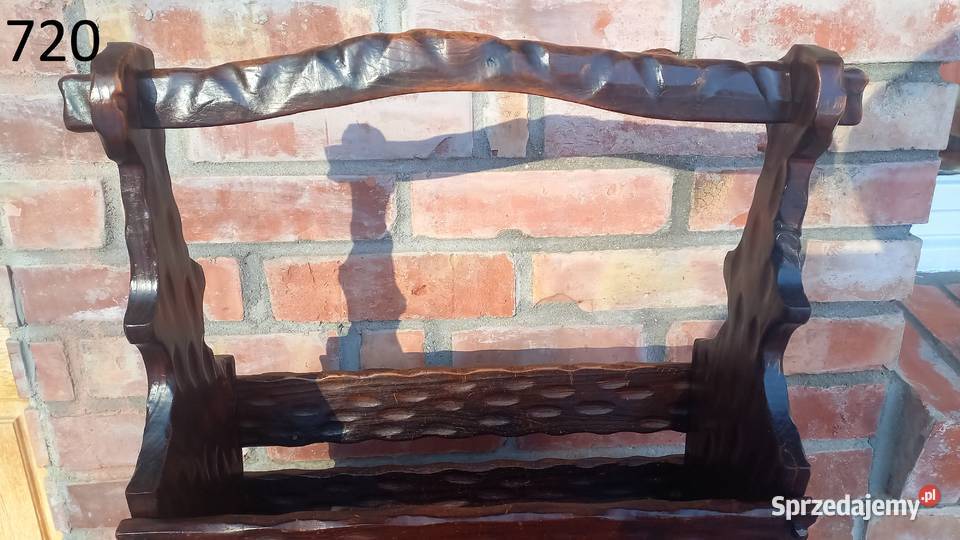 Gazetnik drewniany holenderski stojak na gazety Gawroniec