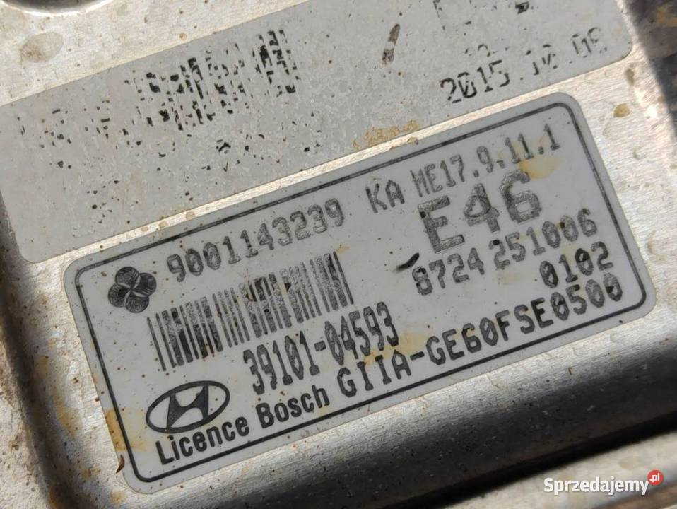 Komputer Sterownik Silnika Hyundai I10 II 10 wielkopolskie Pleszew sprzedam