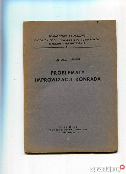 Problematy improwizacji Konrada sprzedam