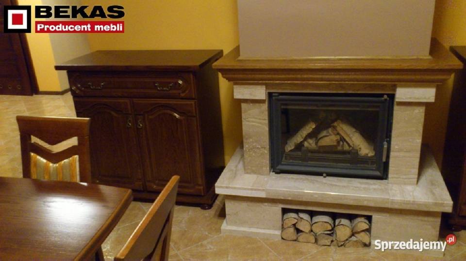 Stylizowana Komoda Lustro 120 Wysoka 2D4S Dąb Góra Kalwaria