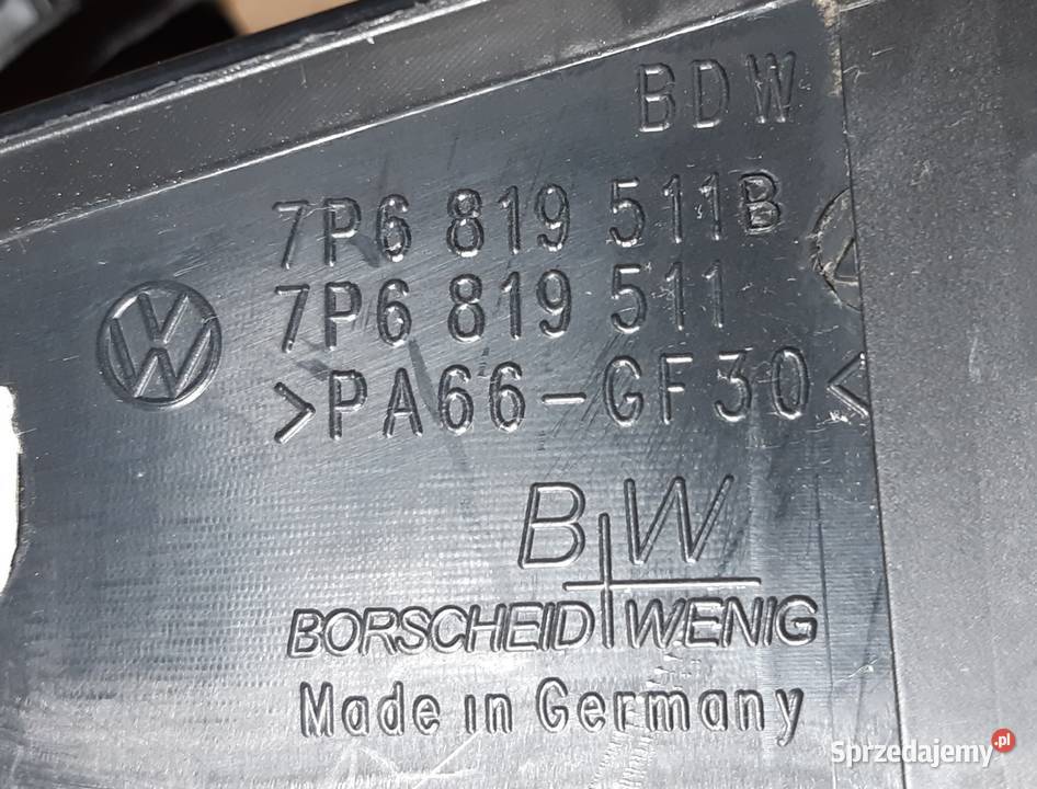 RYNNA PODSZYBIA LEWA VW TOUAREG 7P 7P6819511B 2 Mielęcin