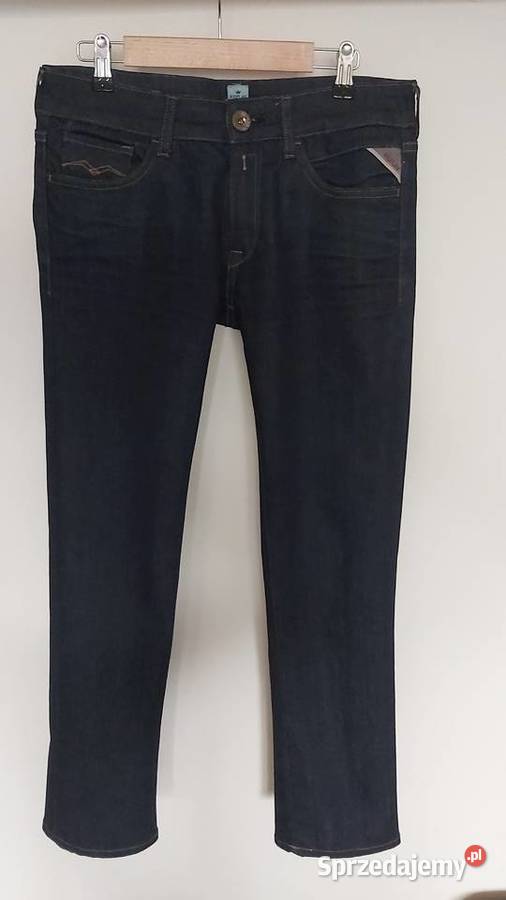 Spodnie REPLAY damskie dżinsowe W27 L30 ML niebieski Spodnie Lublin