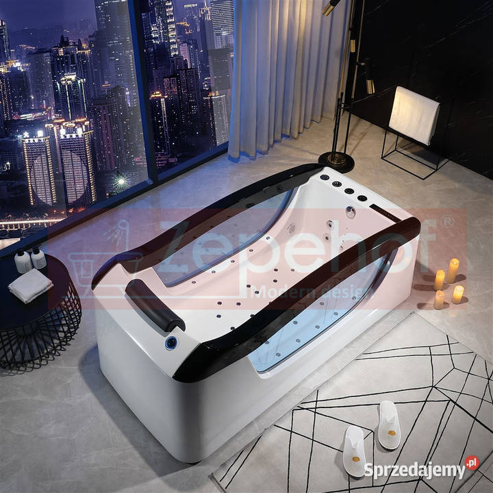 Wanna z hydromasażem EBD034 prostokątna Grabówka