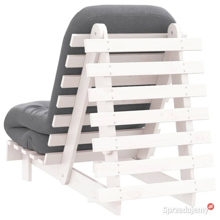 Sofa rozkładana futon z materacem biała Pozostałe Warszawa
