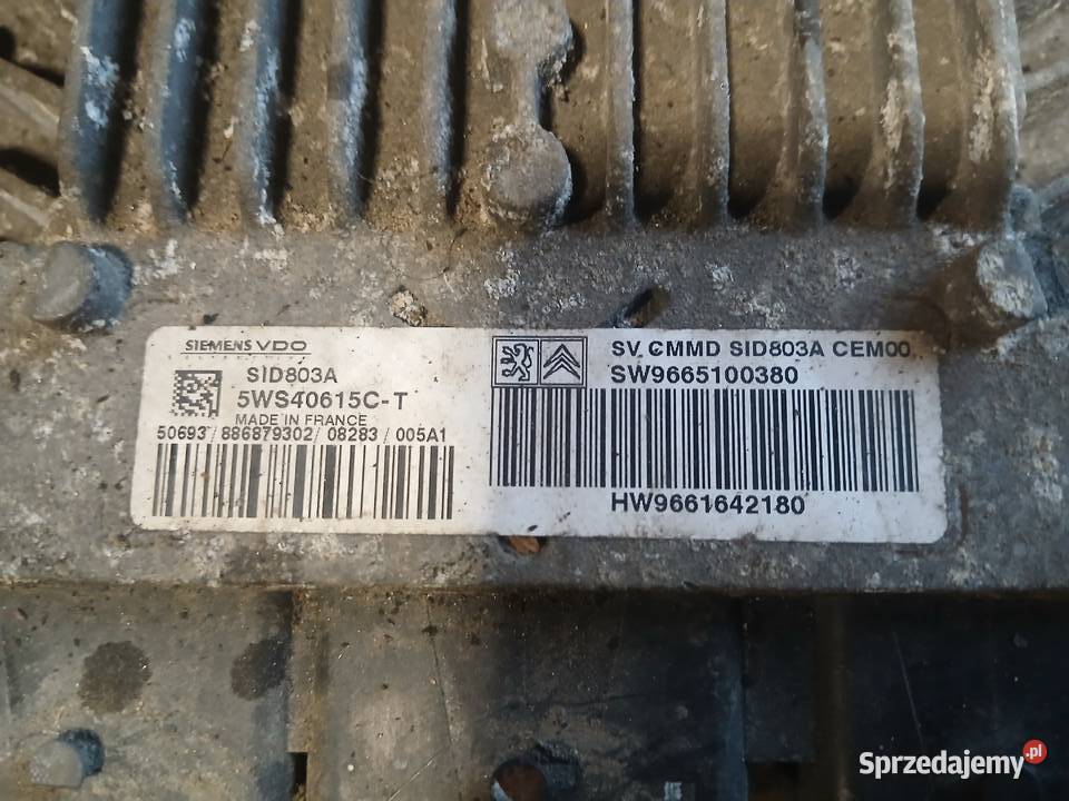 Komputer sterownik SW9665100380 peugeot citroen osobowe Radłów sprzedam