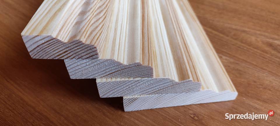 Listwa drewniana frezowana 20 x 100 z małym Narew sprzedam