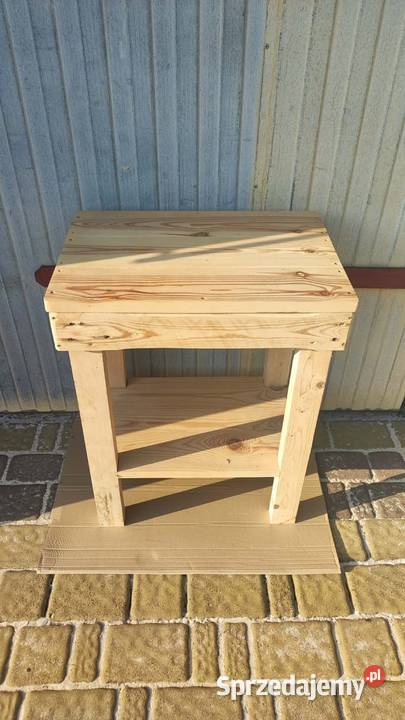 Solidny stolik drewniany DIY Podkałek sprzedam