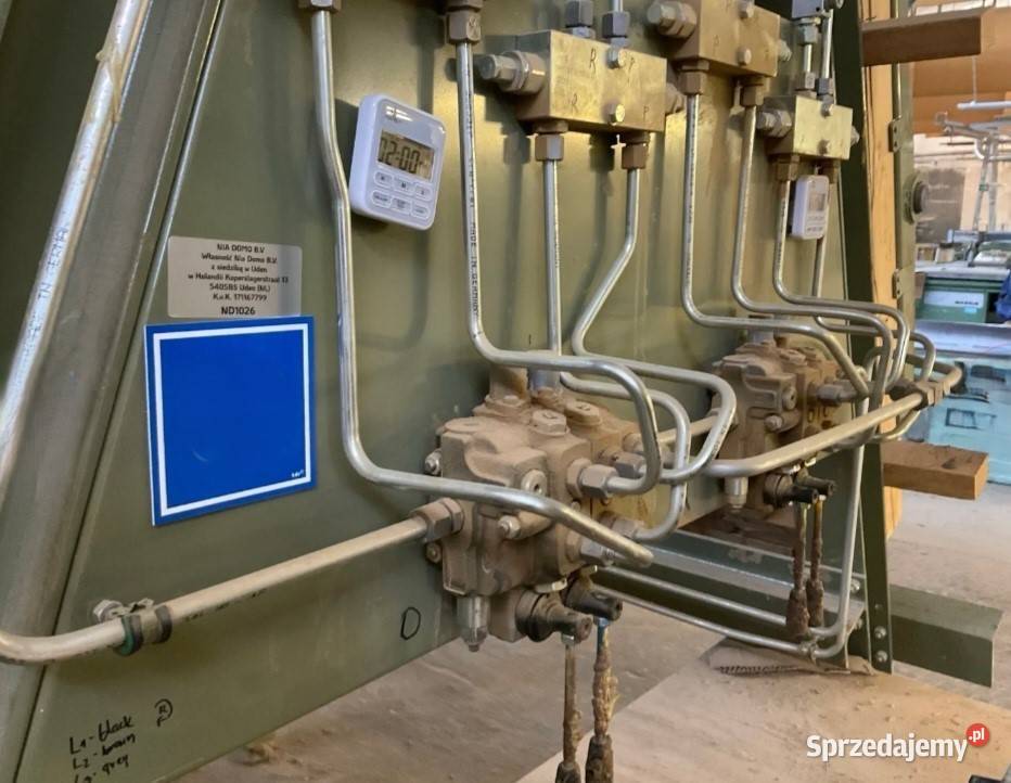 prasa hydrauliczna do klejenia blatów z drewna Sucha Beskidzka