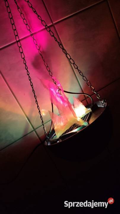 lampa ozdobna do zawieszenia imitująca płomień wielokolorowy Zawiercie