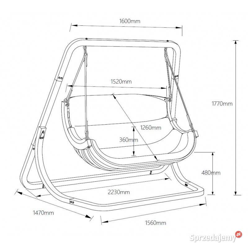 Huśtawka ogrodowa hamak do ogrodu fotel wiszący Meble ogrodowe śląskie Bielsko-Biała