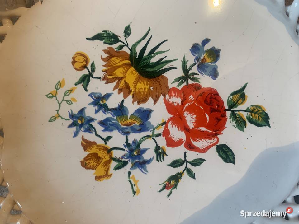 Zestaw ozdobnej ceramiki węgierskiej kwiatowy Warszawa sprzedam