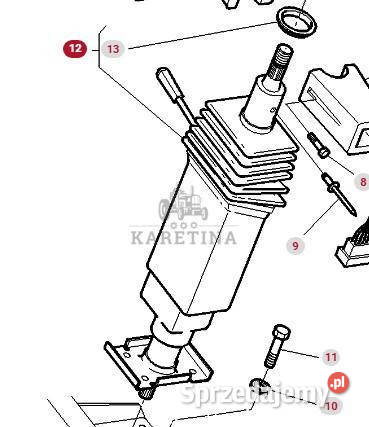 Massey Ferguson 8160 Kolumna Kierownicza CZĘŚCI Jastrzębniki