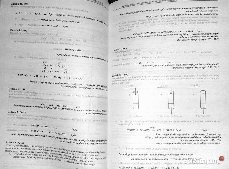 Chemia Zbiór zadań z odpowiedziami 20022013 Tom lubelskie Chełm