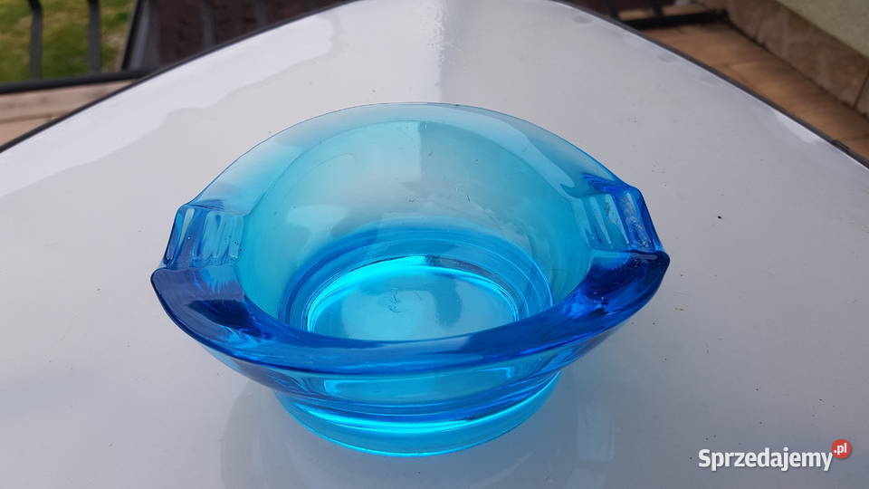 Szklana turkusowa miseczka Myszków
