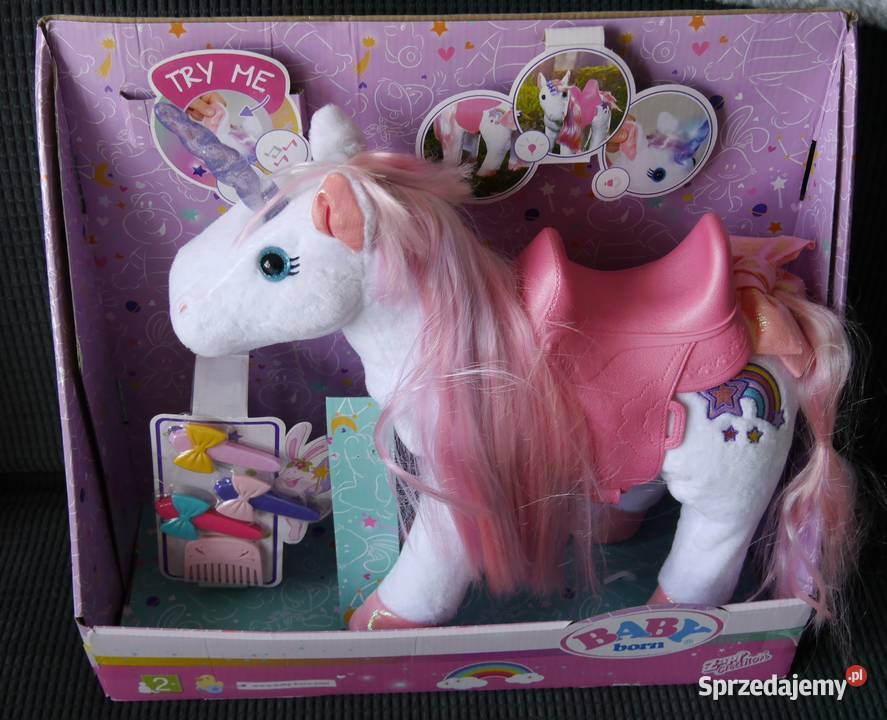 Baby Born Interaktywny Jednorożec 828854 Zapf biały dolnośląskie Wrocław sprzedam