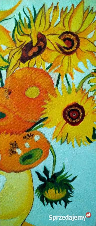 Obraz Olejny Słoneczniki Van Gogh Nie Fotokopia Gliwice sprzedam