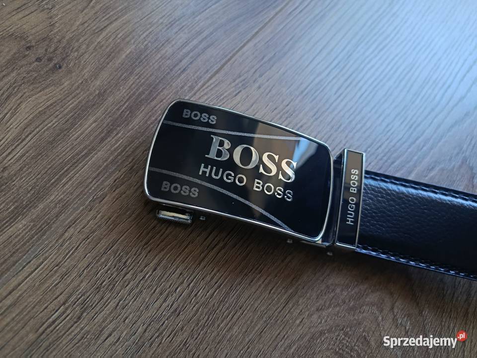 Pasek skórzany męski Hugo Boss do garnituru i na Białystok